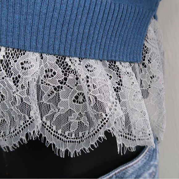 LOGO by Lori Goldstein Cotton Cashmere blend Sweater Size S - Picture 3 of 6